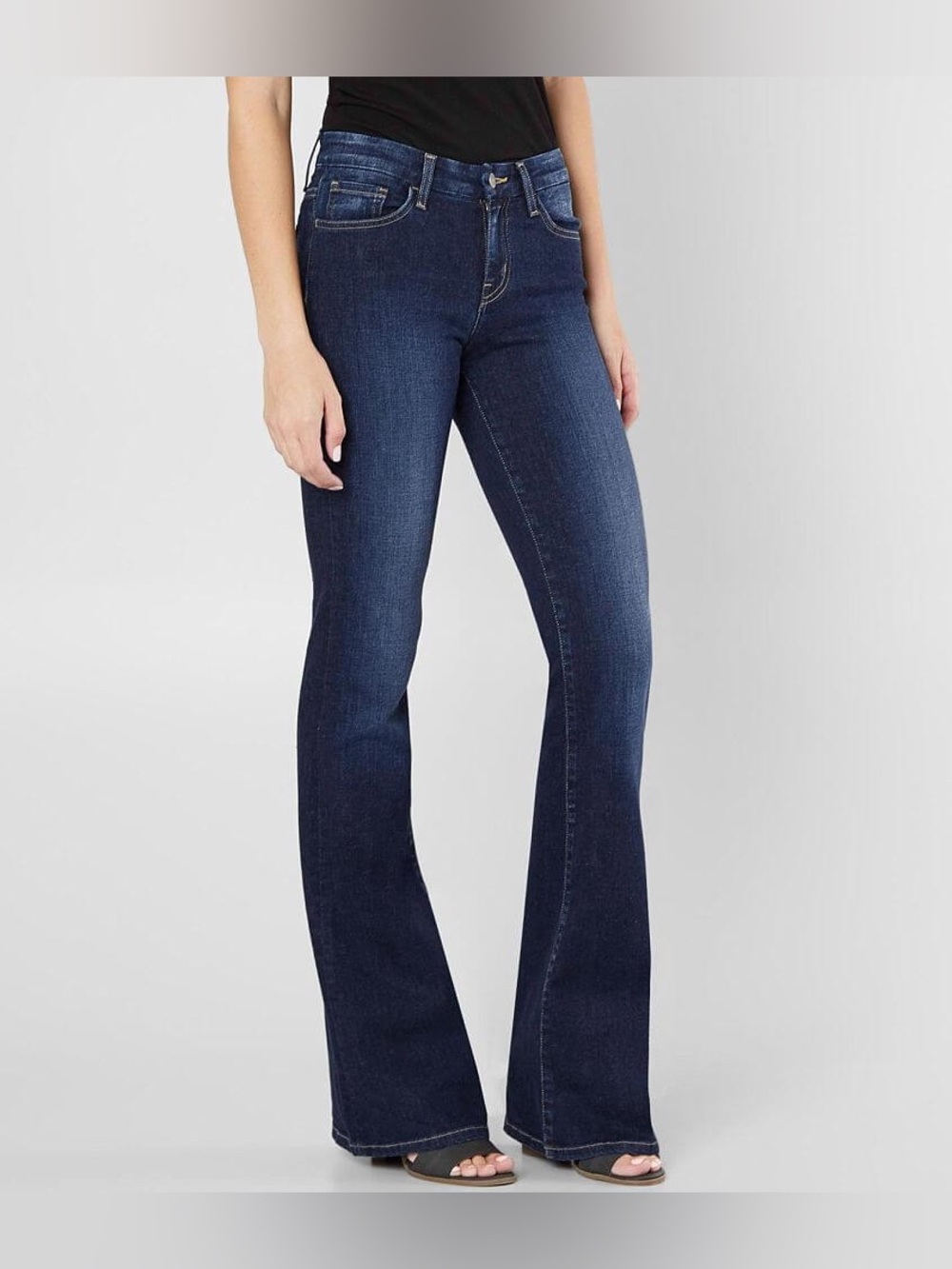 Bridge By Gly Mid-Rise Flare Stretch Jeans